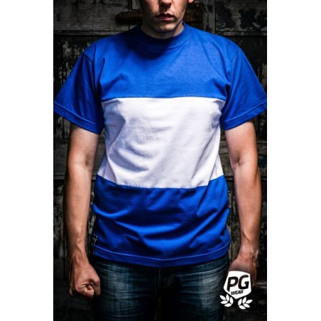 PGWEAR BASIC Blue - White tričko modrobiele