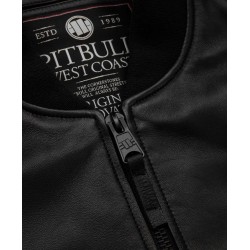PIT BULL MA-1 bunda kožená čierna