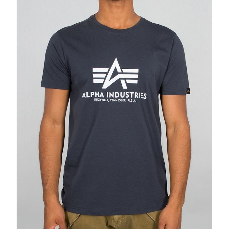 ALPHA INDUSTRIES BASIC (navy) 100501 02 tričko modré