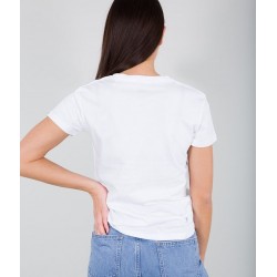 ALPHA INDUSTRIES BASIC WMN 196051 09 dámske tričko biele