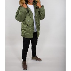 ALPHA INDUSTRIES N3B (sage green) 100106 01 bunda zelená