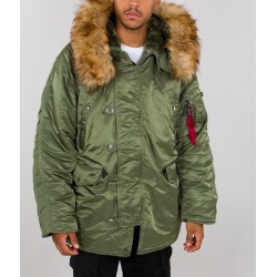 ALPHA INDUSTRIES N3B (sage green) 100106 01 bunda zelená