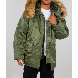 ALPHA INDUSTRIES N3B (sage green) 100106 01 bunda zelená