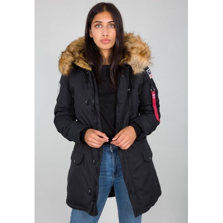 ALPHA INDUSTRIES POLAR JACKET WMN bunda dámska zimná 123002 03 čierna