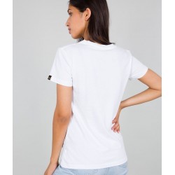 ALPHA INDUSTRIES SMALL LOGO WMN 196054 09 dámske tričko biele