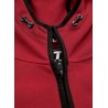 PIT BULL THELBORN mikina s kapucou červená zips