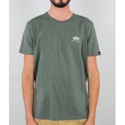 ALPHA INDUSTRIES SMALL LOGO (vintage green) 188505 432 tričko zelené