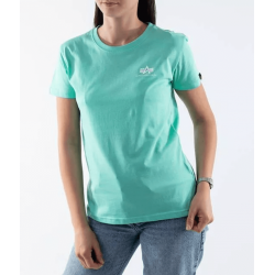 ALPHA INDUSTRIES SMALL LOGO WMN  (pastel mint) 196054 490 dámske tričko zelené