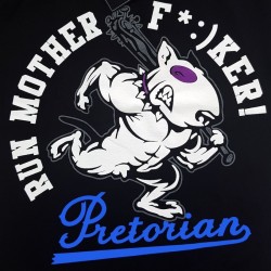 PRETORIAN Run motherf*:)ker! tričko čierne