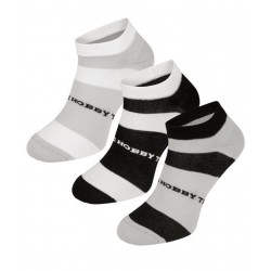 EXTREME HOBBY STRIPES ponožky šedo-bielo-čierne - 3 páry