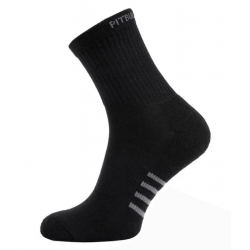 PIT BULL HIGH ANKLE THIN ponožky čierne - 3 páry