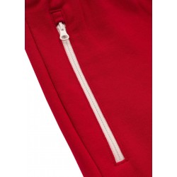 PIT BULL SMALL LOGO TERRY nohavice teplákové červené