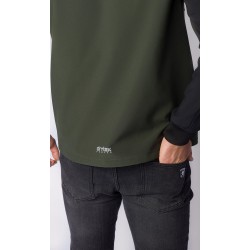 PGWEAR Battle bunda softšelová zeleno-čierna