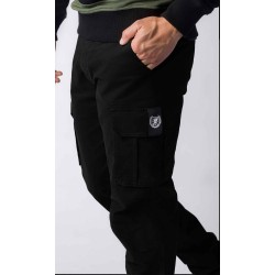 PGWEAR Troop nohavice kapsáčové čierne
