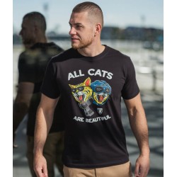 PGWEAR CATS tričko čierne