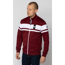 PGWEAR Boss mikina zips bordová