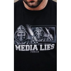 PGWEAR Media Lies tričko čierne