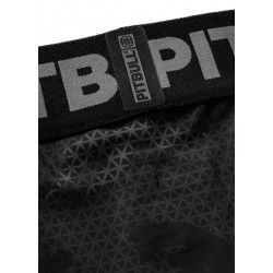 PIT BULL COMPRESSION NET CAMO HILLTOP 2 all black šortky kompresné čierne
