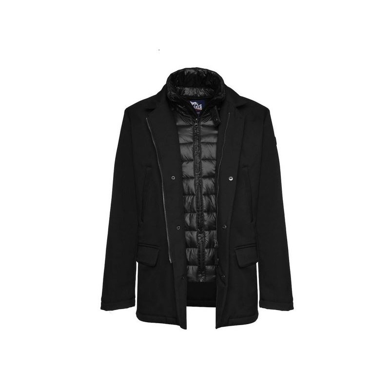 LONSDALE LONSDALE LOUIE bunda/kabát čierny