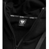 ULTRAPATRIOT MODEL BLCK18 mikina s kapucňou čierna zips